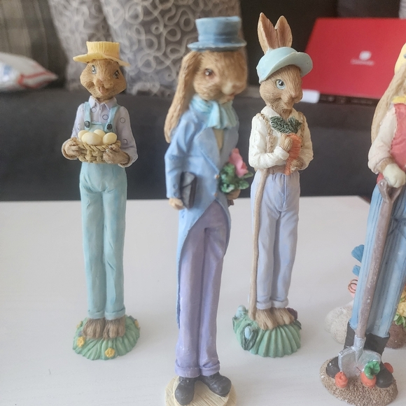 Colorful Rabbit Figurine Set - Picture 3 of 10